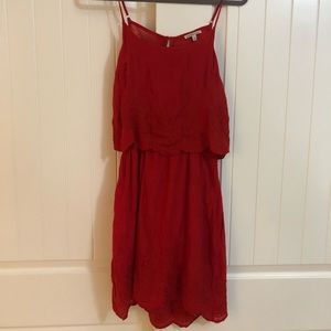 Lightweight Red Summer Mini Dress